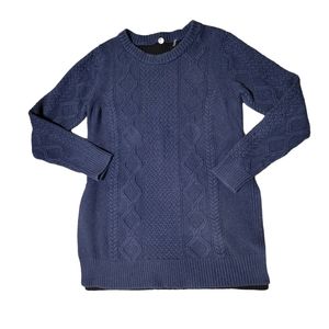 Margaret O'Leary Blue Cable Knit Tunic Sweater